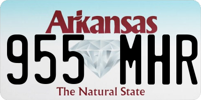 AR license plate 955MHR