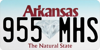 AR license plate 955MHS