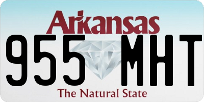 AR license plate 955MHT