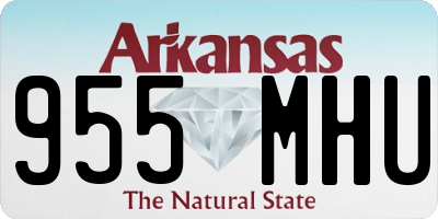AR license plate 955MHU