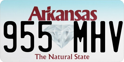 AR license plate 955MHV