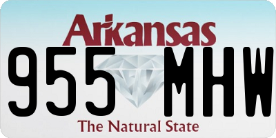 AR license plate 955MHW