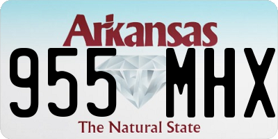 AR license plate 955MHX