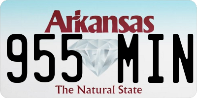 AR license plate 955MIN
