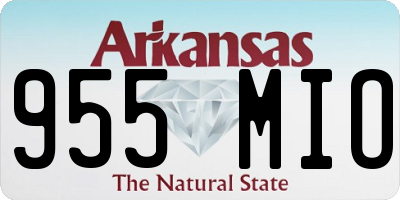 AR license plate 955MIO