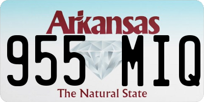 AR license plate 955MIQ