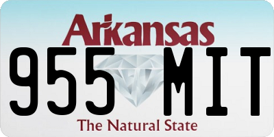 AR license plate 955MIT