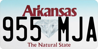 AR license plate 955MJA