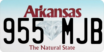 AR license plate 955MJB
