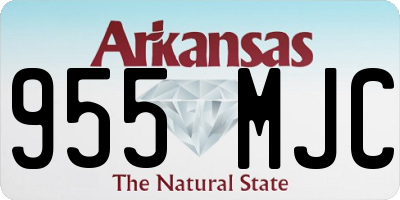 AR license plate 955MJC