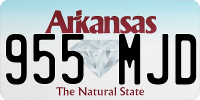 AR license plate 955MJD