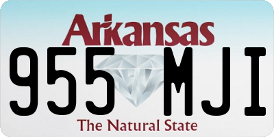 AR license plate 955MJI
