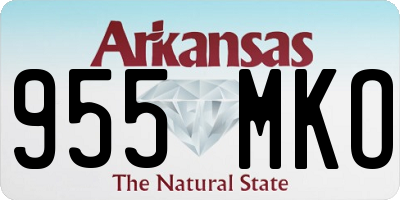 AR license plate 955MKO