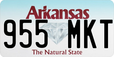 AR license plate 955MKT