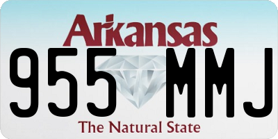 AR license plate 955MMJ