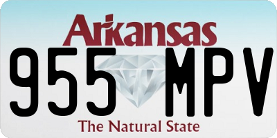 AR license plate 955MPV