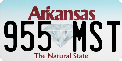 AR license plate 955MST