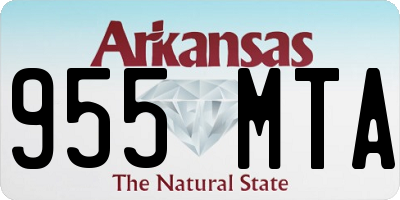 AR license plate 955MTA