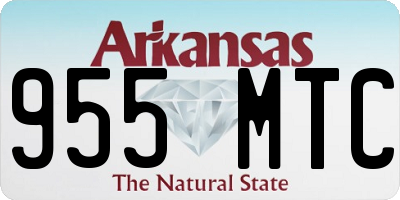 AR license plate 955MTC