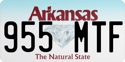AR license plate 955MTF