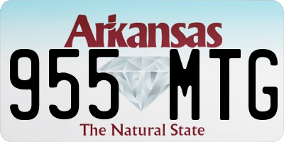 AR license plate 955MTG