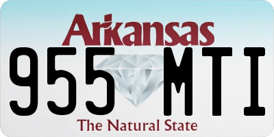 AR license plate 955MTI