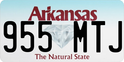 AR license plate 955MTJ