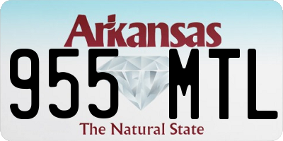 AR license plate 955MTL