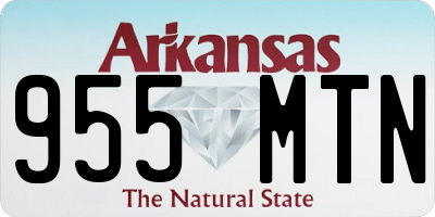 AR license plate 955MTN
