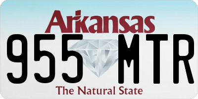 AR license plate 955MTR