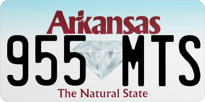 AR license plate 955MTS