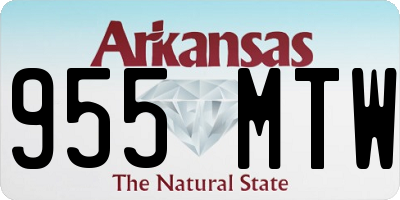 AR license plate 955MTW