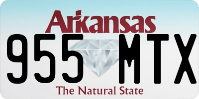 AR license plate 955MTX