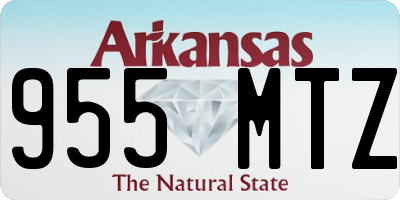AR license plate 955MTZ