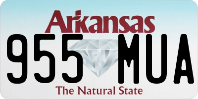 AR license plate 955MUA