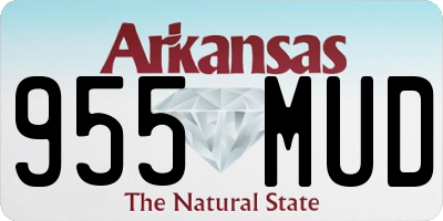 AR license plate 955MUD