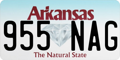 AR license plate 955NAG
