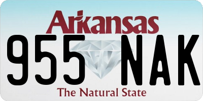 AR license plate 955NAK