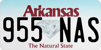 AR license plate 955NAS