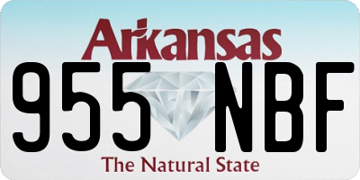 AR license plate 955NBF