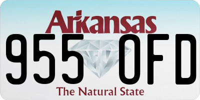 AR license plate 955OFD