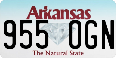 AR license plate 955OGN
