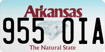 AR license plate 955OIA