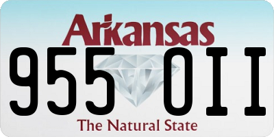 AR license plate 955OII