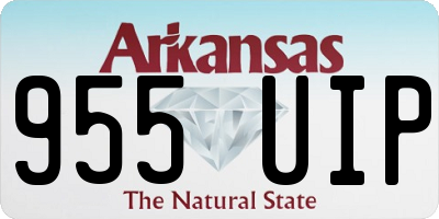 AR license plate 955UIP