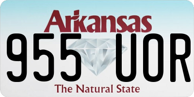 AR license plate 955UOR