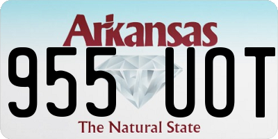 AR license plate 955UOT