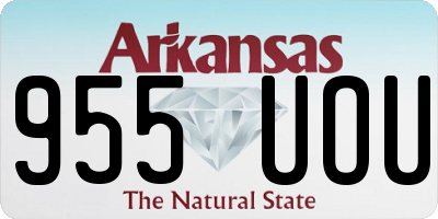 AR license plate 955UOU