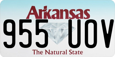 AR license plate 955UOV
