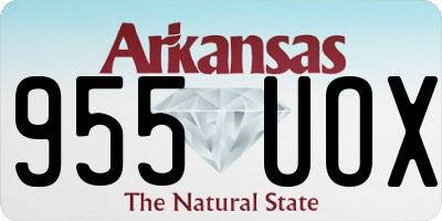 AR license plate 955UOX